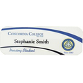 1" x 3" Matte Plastic Name Badge with Full Color Imprint & Personalization